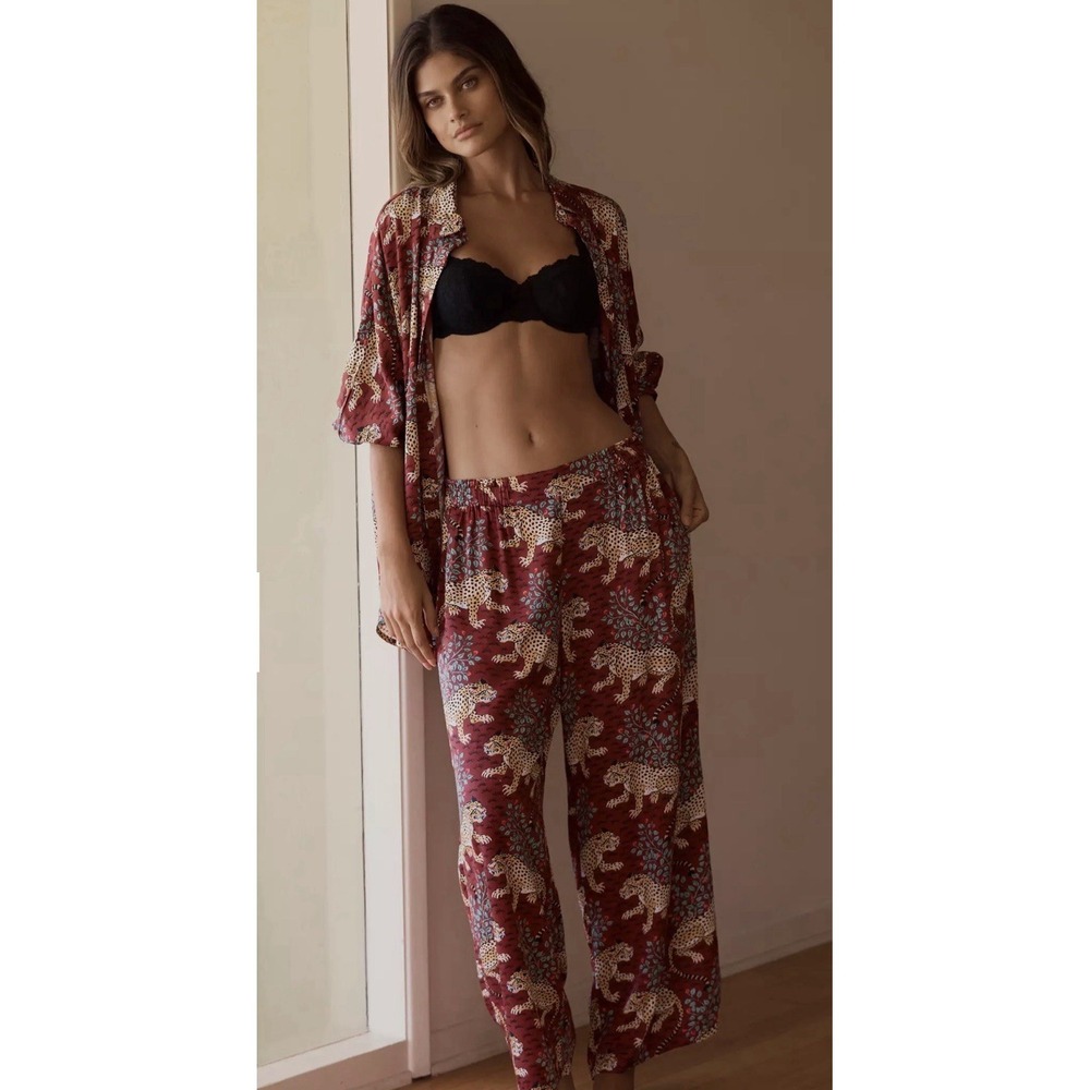 Printfresh + Anthropologie Bagheera Pajama Set Size Xtra small